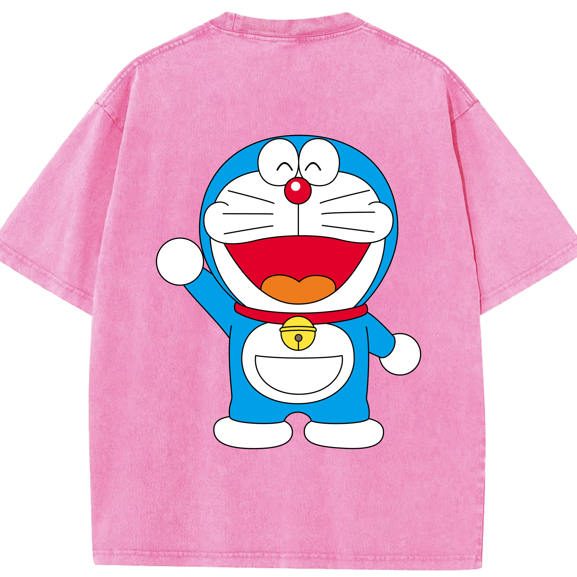 （画像用） ドラえもん Doraemon 綿100% ヴィンテージ風 半袖Tシャツ（背面プリント）